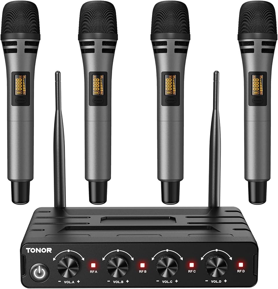 PACK TONOR X4 – 4 MICROPHONES SANS FIL